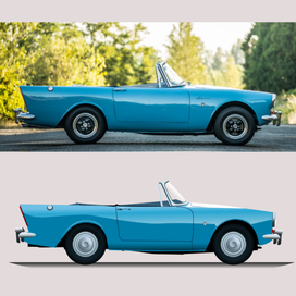 Авто в векторе.