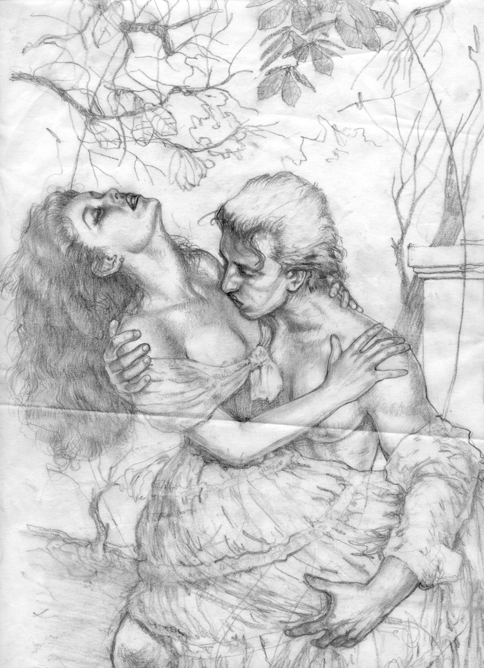  Scetch of book-cover/Скетч книжной обложки