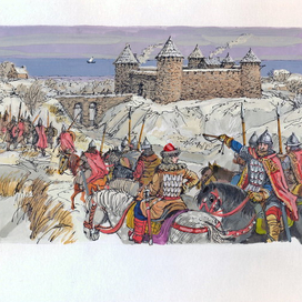 Юный Александр в походе.