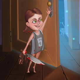 Девочка с ножом