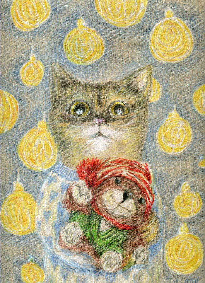 когда увидел деда Мороза