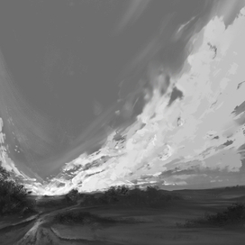 Пейзаж утро)