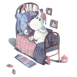 Иллюстрация к " Волшебная зима" Туве Янссон.