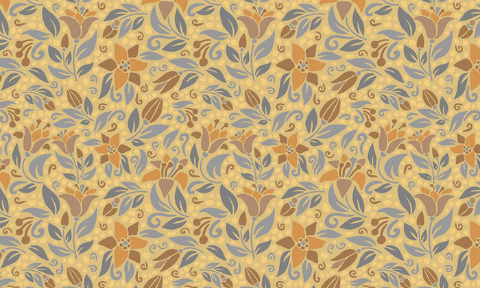 Паттерн с лилиями