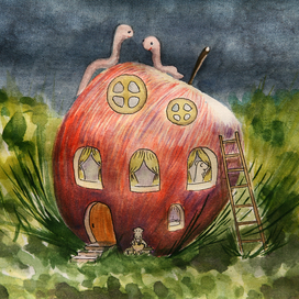 Мюмлы и яблочный дом