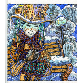 Курьер в неброской одежке)))