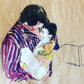 папа и котик