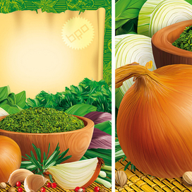 Лук и пряные травы