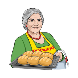 Персонаж для упаковки муки