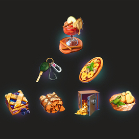 Сет казуальных иконок