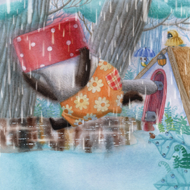 Вареник зонтик не нашел...