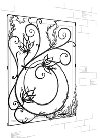 Эскиз кованой решетки. Частный заказ