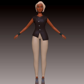 Female character 3d