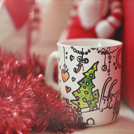 иллюстрация на чашке)