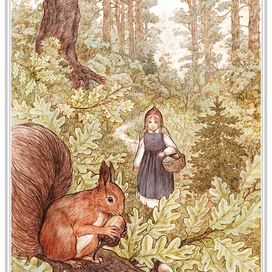 Иллюстрация из серии "Красная шапочка"