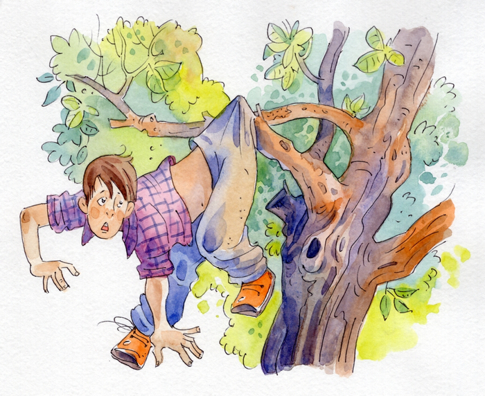 зацепился за сучек