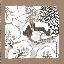 Зимний домик