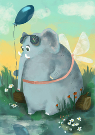 как слон мухой нарядился