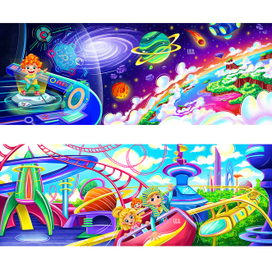 В космосе и лунапарке