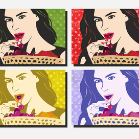 Девушка с черешней