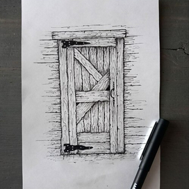 Деревянная дверь