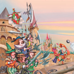 Иллюстрация к книге "Гулливер в стране лилипутов"