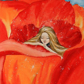 Дюймовочка. Часть 2. Появление маленькой девочки из волшебного цветка.