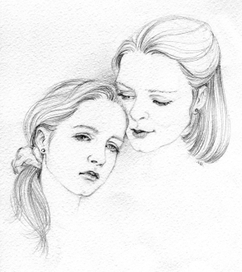 Переходный возраст. Мама и дочь. Илл. для журнала "Домашний Очаг"