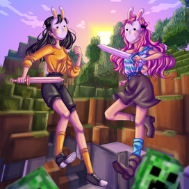 Арт по игре Minecraft