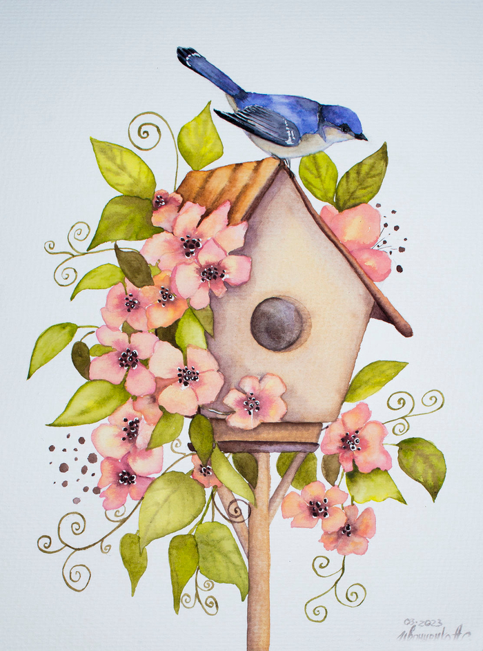 Птичий дом. Цветы