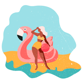 Девушка на пляже