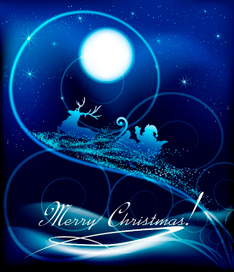 Santa Claus On Sleigh