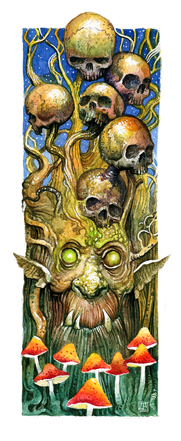  Иллюстрация в энциклопедию о мифах, преданиях и сказочных персонажах. 