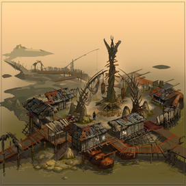 локация - посёлок на болоте (рыночная площадь)