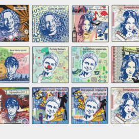 Обложки для приложения "Радио матрешка"