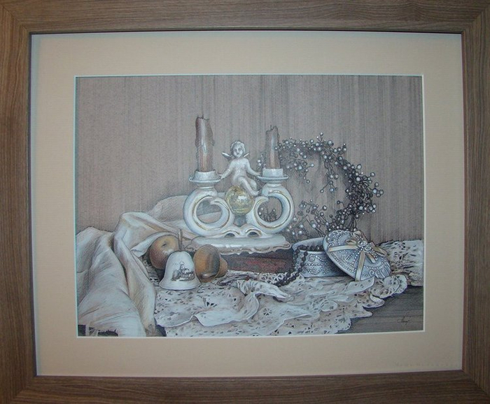 Натюрморт с подсвечником