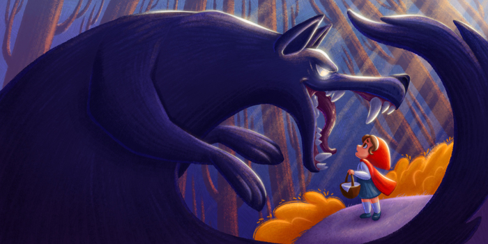 Красная Шапочка и волк