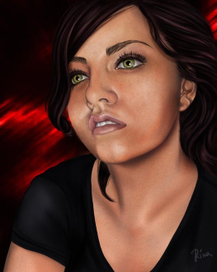 Портрет по фото AdobePhotoShop/ планшет