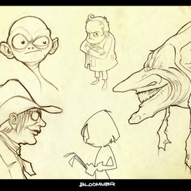 Эскизы персонажей