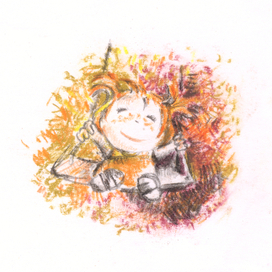 Девочка на качелях