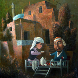 Узбек с молодой женой