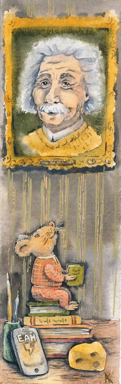 Иллюстрация для подарочной книжной закладки 