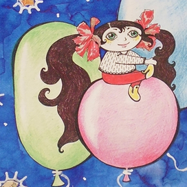 планета шаров иллюстрация 