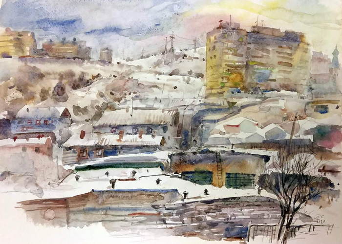 Город на сопках. Мурманск.