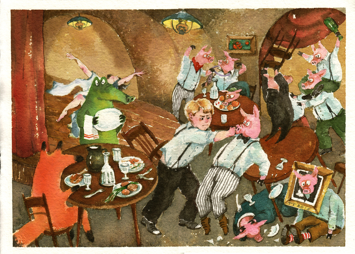 Лис и Есенин восхищаются Айседорой Дункан