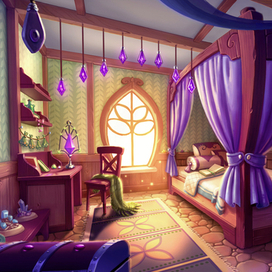комната девочки-волшебницы