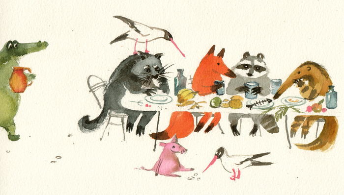 Весь город на набережной. детали 2