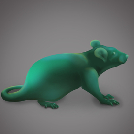 Статуэтка изумрудной крысы