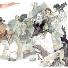 Иллюстрация к рассказу "Легенда о Сонной Лощине"