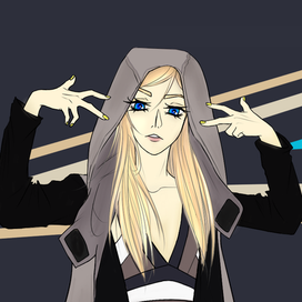 Девушка в DKNY